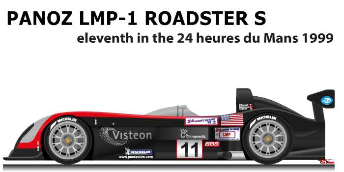 Panoz LMP-1 Roadster S n.11 finished eleventh 24 Hours Le Mans 1999