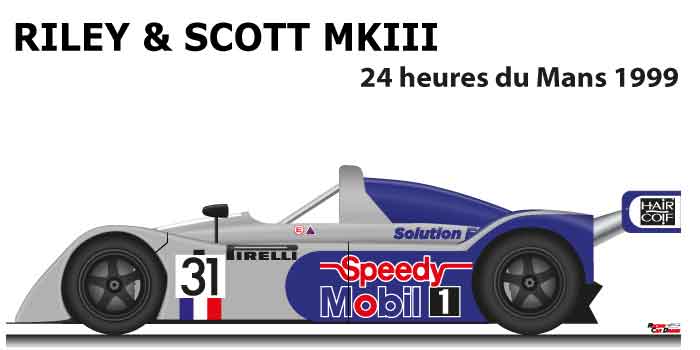 Riley & Scott MKIII n.31 in the 24 Hours of Le Mans 1999