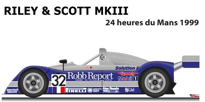 Riley & Scott MKIII n.32 in the 24 Hours of Le Mans 1999