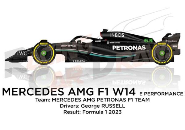 Mercedes AMG F1 W14 E Performance n.63 Formula 1 2023