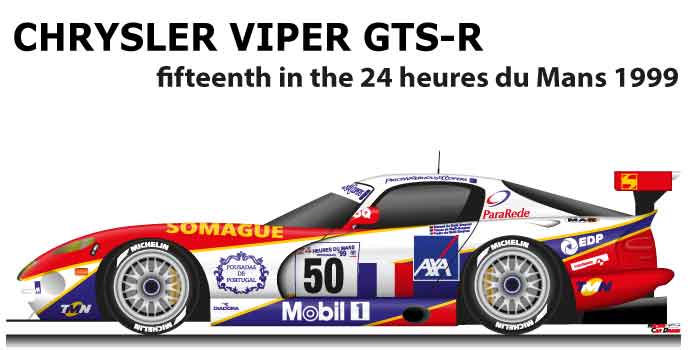 Chrysler Viper GTS-R n.50 fifteenth 24 Hours of Le Mans 1999