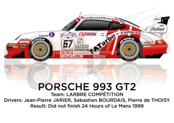 Porsche 993 GT2 n.67 did not finish 24 Hours of Le Mans 1999