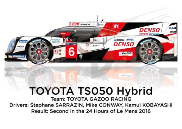 Toyota TS050 hybrid n.5 not classified at the 24 Hours of Le Mans 2016