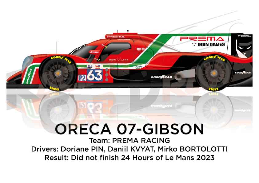 Oreca 07 - Gibson n.63 did not finish in the 24 hours of Le Mans 2023