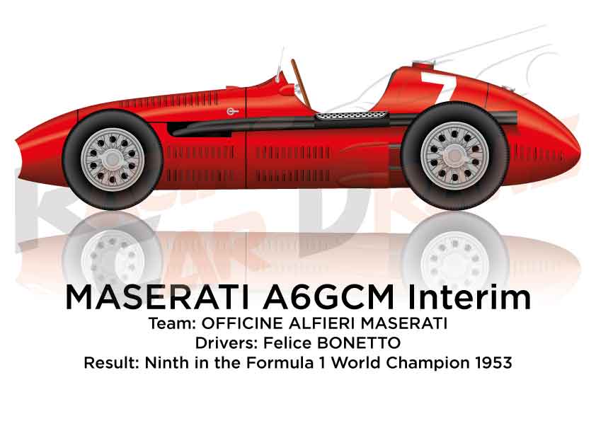 Maserati A6GCM Interim ninth in the Formula 1 World Champion 1953 with Bonetto
