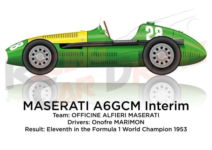 Maserati A6GCM Interim eleventh in the Formula 1 World Champion 1953 with Marimon
