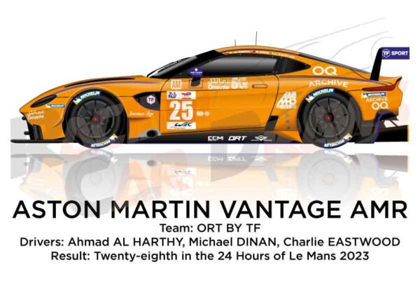 Aston Martin Vantage AMR n.25 in the 24 hours of Le Mans 2023