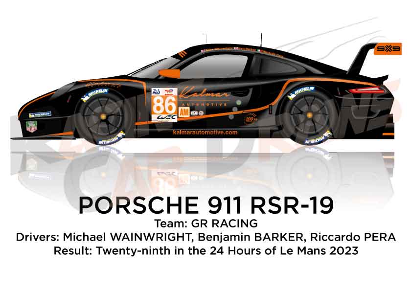 Porsche 911 RSR-19 n.86 twenty-ninth 24 Hours of Le Mans 2023