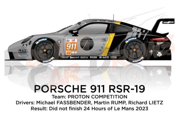 Porsche 911 RSR-19 n.911 did not finish 24 Hours of Le Mans 2023