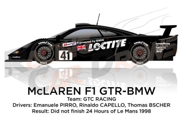 McLaren F1 GTR - BMW n.41 in the 24 Hours of Le Mans 1998