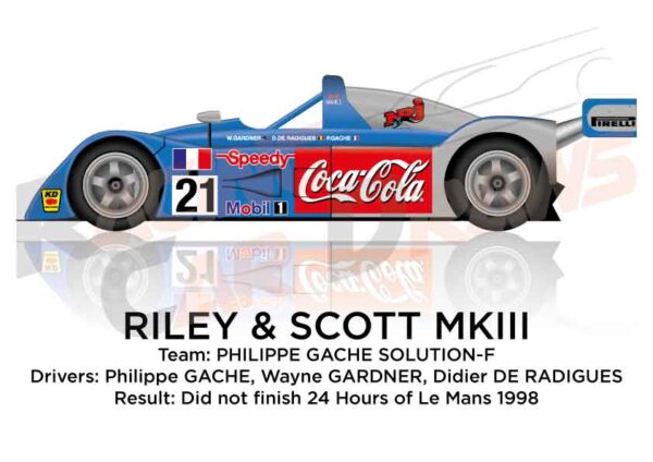 Riley & Scott MKIII n.21 in the 24 Hours of Le Mans 1998