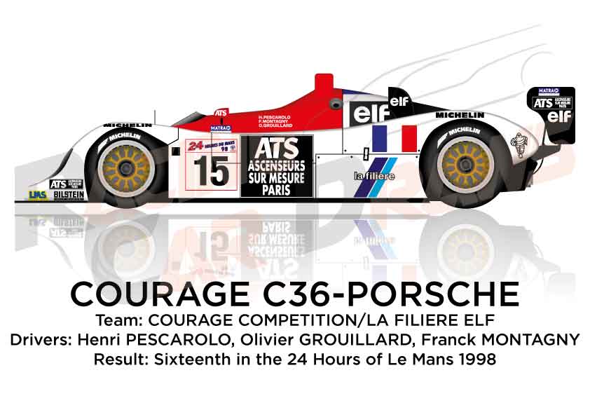 Courage C36 - Porsche n.15 in 24 Hours of Le Mans 1998