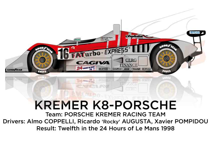 Kremer K8 - Porsche n.16 twelfth at the 24 Hours of Le Mans 1998