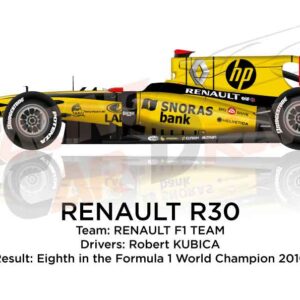 Renault R30 n.11 in the Formula 1 Champion 2010