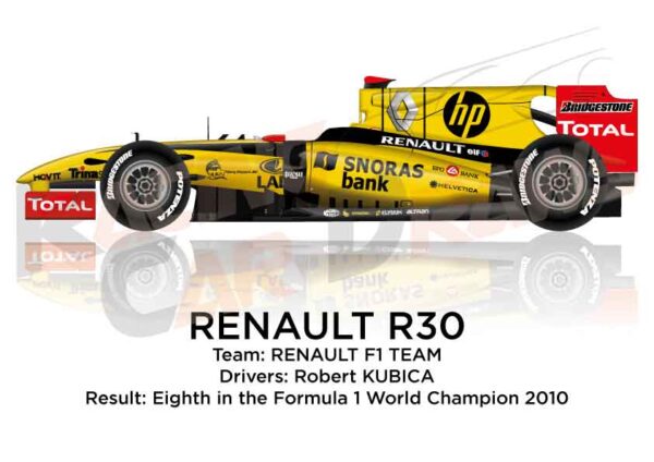 Renault R30 n.11 in the Formula 1 Champion 2010