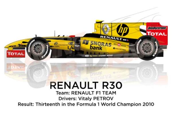 Renault R30 n.12 in the Formula 1 Champion 2010