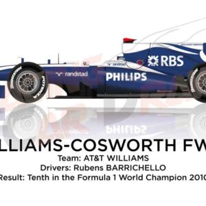 Williams - Cosworth FW32 n.9 in the Formula 1 Champion 2010