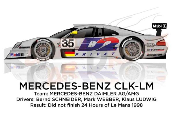 Mercedes-Benz CLK-LM n.35 24 hours of Le Mans 1998