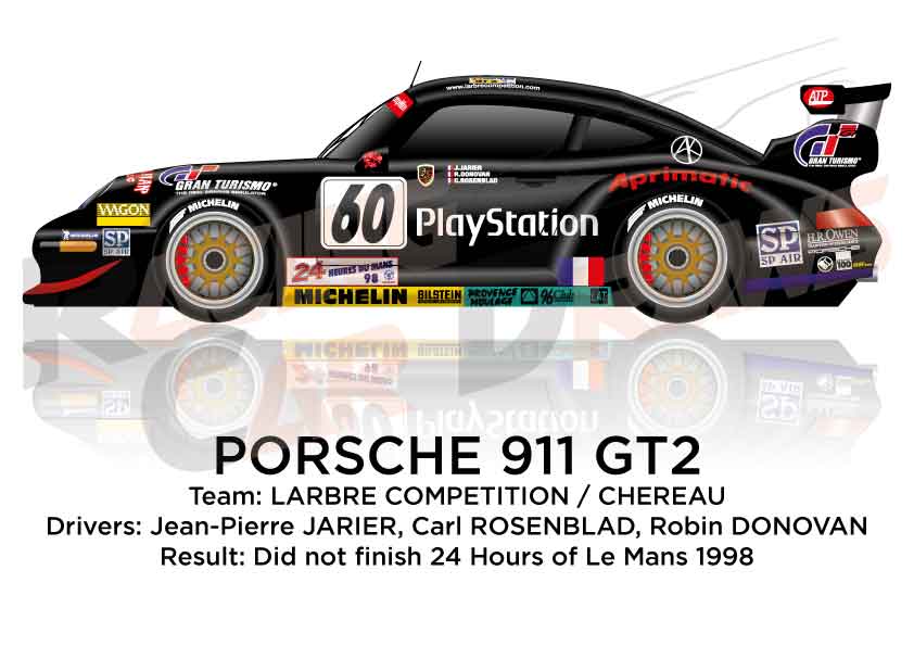 Porsche 911 GT2 n.60 at the 24 Hours of Le Mans 1998