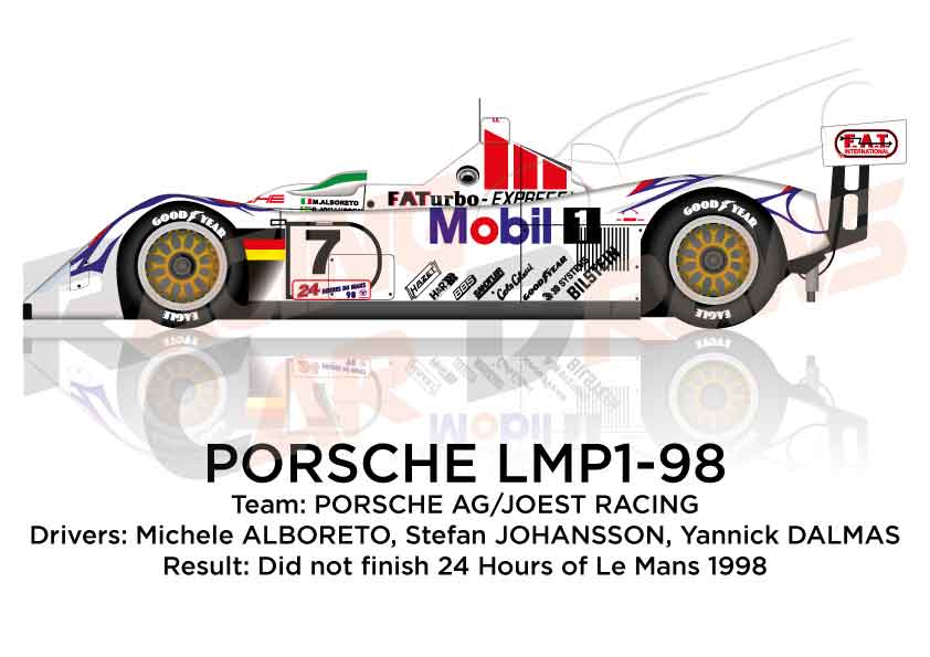 Porsche LMP1-98 n.7 at the 24 Hours of Le Mans 1998