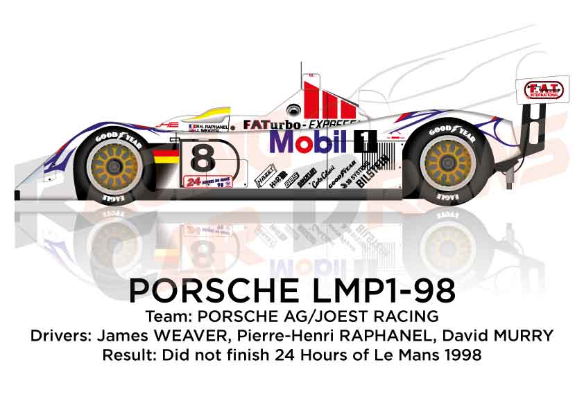Porsche LMP1-98 n.8 at the 24 Hours of Le Mans 1998