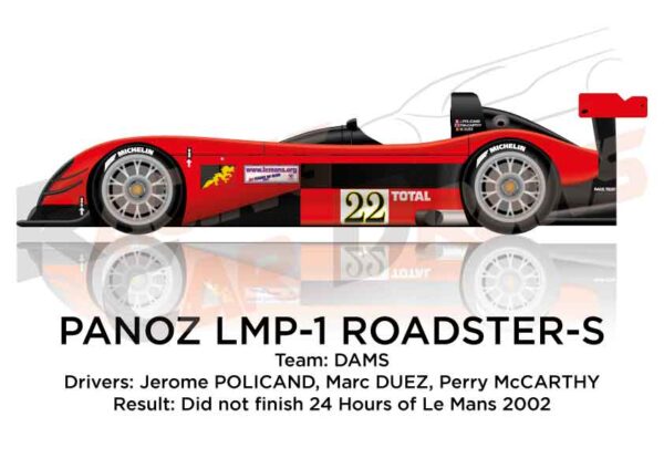 Panoz LMP-1 Roadstar S n.22 dnf at the 24 Hours Le Mans 2002