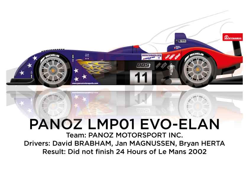Panoz LMP01 Evo - Elan n.11 dnf in the 24 Hours of Le Mans 2002