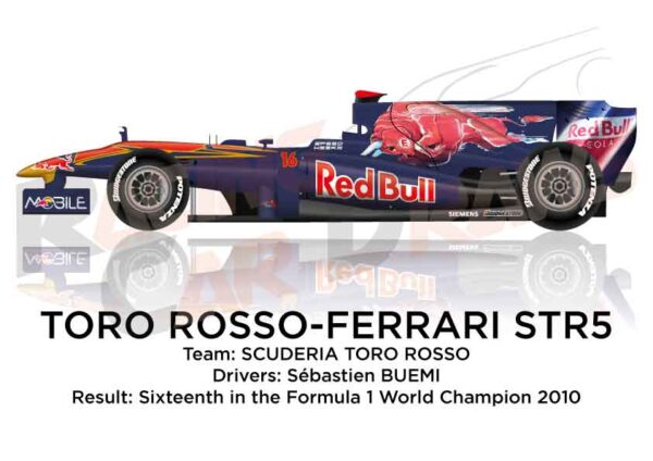 Toro Rosso - Ferrari STR5 n.16 in the Formula 1 Champion 2010