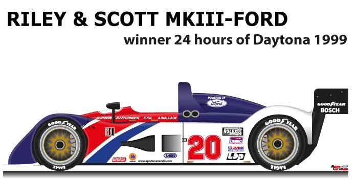 Riley & Scott MKIII - Ford n.20 winner 24 Hours of Daytona 1999