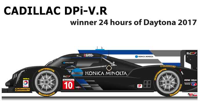 Cadillac DPi V.R n.10 winner the 24 hours of Daytona 2017