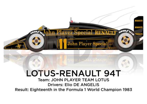 Lotus - Renault 94T n.11 Formula 1 Champion 1983