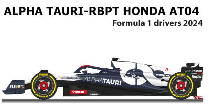 Alpha Tauri - RBPT Honda AT04 n.3 Formula 1 2023