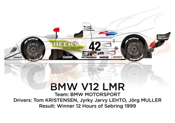 BMW V12 LMR n.42 Winner 12 hours of Sebring 1999