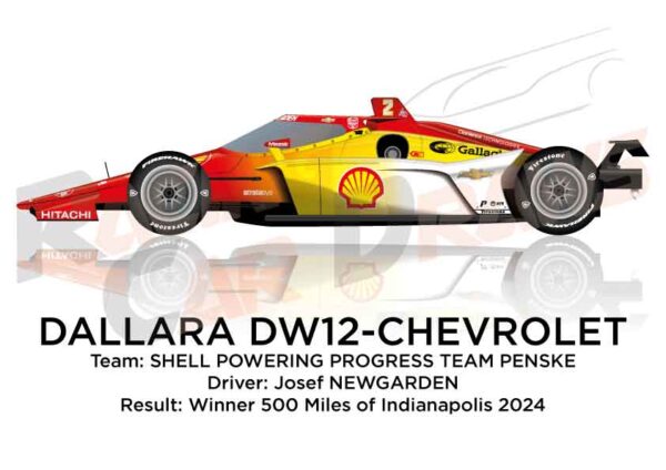 Dallara DW12 - Chevrolet n.2 Winner 500 Miles Indianapolis 2024