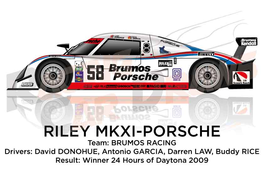Riley MKXI - Porsche n.58 winner 24 hours of Daytona 2009