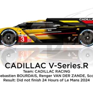 Cadillac V-Series.R n.3 in the 24 Hours of Le Mans 2024