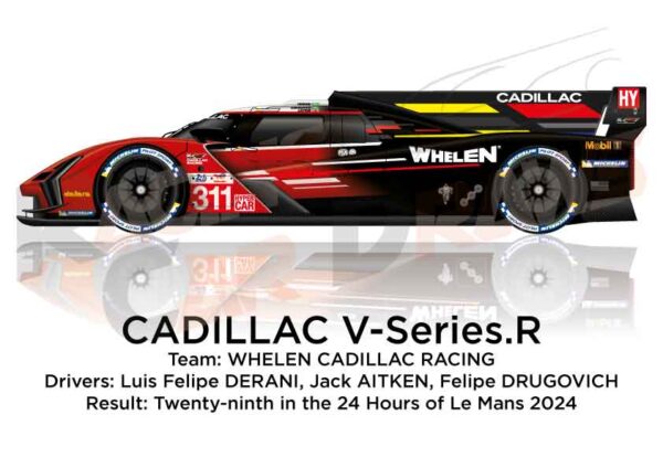 Cadillac V-Series.R n.311 in the 24 Hours of Le Mans 2024