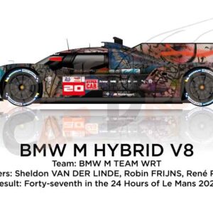 BMW M Hybrid V8 n.20 in the 24 Hours of Le Mans 2024