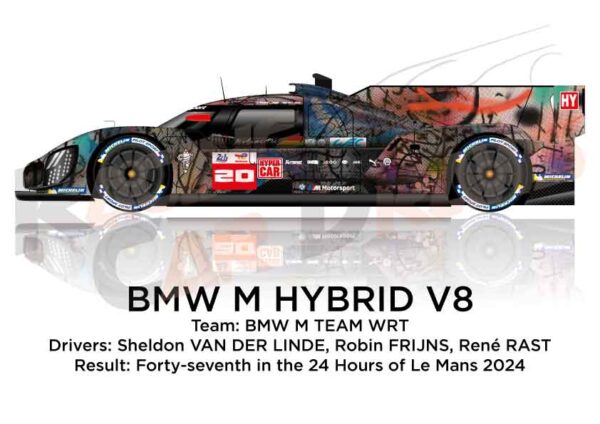 BMW M Hybrid V8 n.20 in the 24 Hours of Le Mans 2024