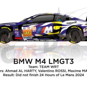 BMW M4 LMGT3 n.46 in the 24 Hours of Le Mans 2024