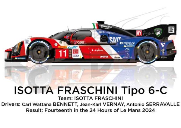 Isotta Fraschini Tipo 6-C n.11 in the 24 Hours of Le Mans 2024