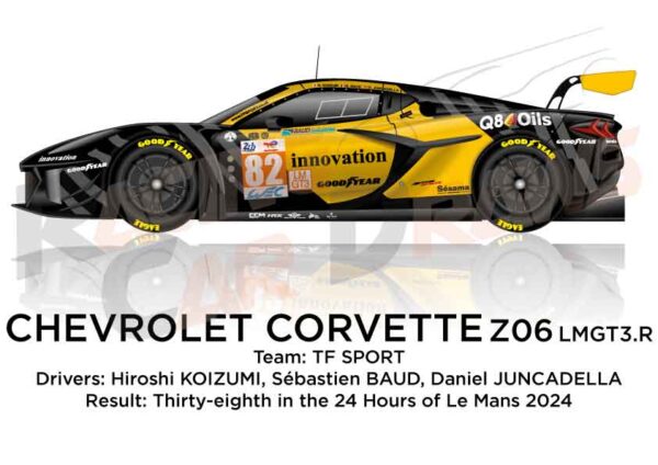 Chevrolet Corvette Z06 GT3.R n.82 in 24 Hours of Le Mans 2024