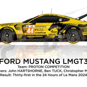 Ford Mustang LMGT3 n.44 in 24 Hours of Le Mans 2024