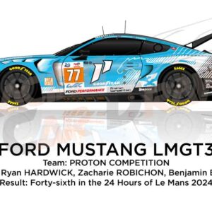 Ford Mustang LMGT3 n.77 in 24 Hours of Le Mans 2024