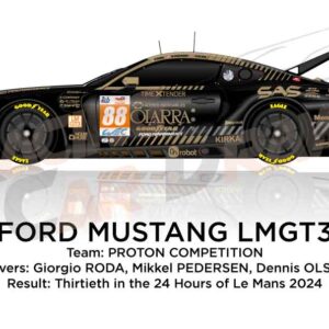 Ford Mustang LMGT3 n.88 in 24 Hours of Le Mans 2024