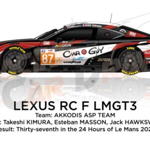 Lexus RC F LMGT3 n.87 in 24 Hours of Le Mans 2024