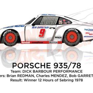 Porsche 935-78 n.9 winner the 12 Hours of Sebring 1978