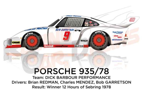 Porsche 935-78 n.9 winner the 12 Hours of Sebring 1978