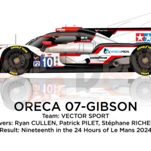 Oreca 07 - Gibson n.10 nineteenth in 24 hours of Le Mans 2024