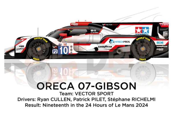 Oreca 07 - Gibson n.10 nineteenth in 24 hours of Le Mans 2024